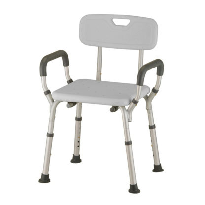 BATH SEAT W/BACK & ARMS RETIAL - NOV9036R
