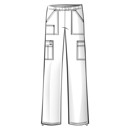 Core Stretch by Cherokee Workwear Women's Elastic Waist Scrub Pant - CH4005 - Image 5