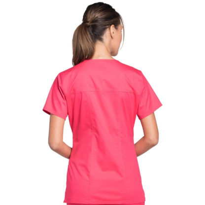Core Stretch by Cherokee Workwear Women's V-Neck Solid Scrub Top - CH4727 - Image 2