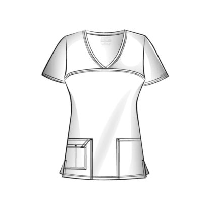 Core Stretch by Cherokee Workwear Women's V-Neck Solid Scrub Top - CH4727 - Image 5