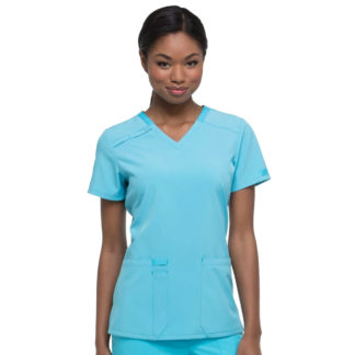 EDS Essentials Women's V-Neck Solid Scrub Top - DK615
