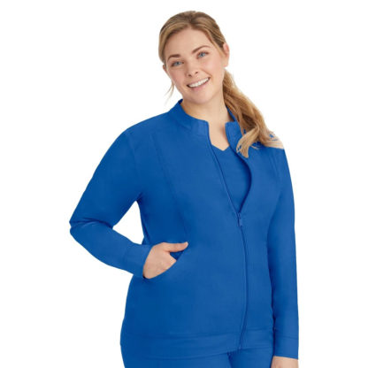 Healing Hands Purple Label Women's Dakota Zip Front Scrub Jacket - 5038 - Image 4