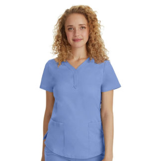 Healing Hands Purple Label Women's Jane Y-Neck Solid Scrub Top - 2167