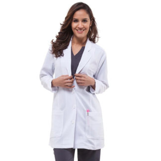Healing Hands Women's Faith Notched Collar 31" Lab Coat - 5053