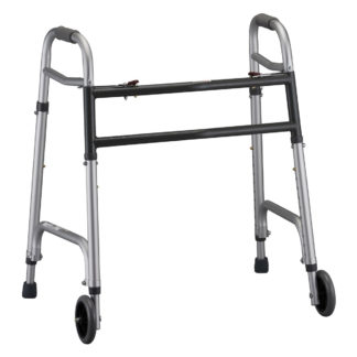 Heavy Duty Folding Walker 5″ Wheels - NOV4095