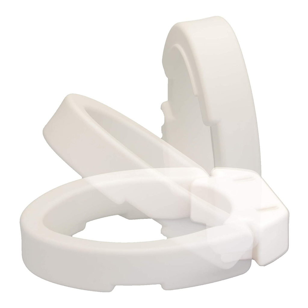 Hinged Toilet Seat Riser 2 Hearts Medical
