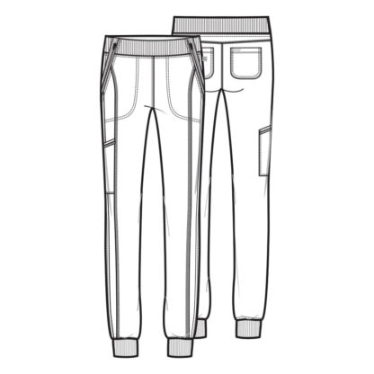 Infinity by Cherokee Women's Elastic Waistband Tapered Jogger Scrub Pant - CK110A - Image 5