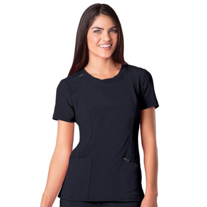 Infinity by Cherokee Women's Split Round Neck Solid Scrub Top - CH2624