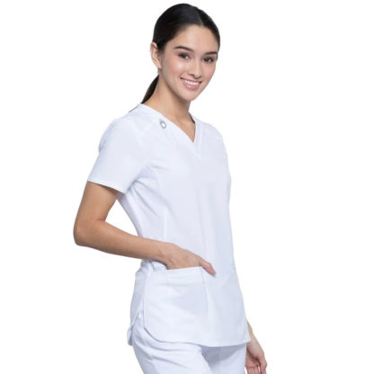 Infinity by Cherokee Women's V-Neck Solid Scrub Top - CK865A - Image 3