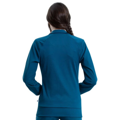 Infinity by Cherokee Women's Zip Front Warm-Up Solid Scrub Jacket - CH2391A - Image 2