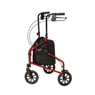 Lumex 3 -Wheel Cruiser Folding Rollators with Storage Pouch - 609201