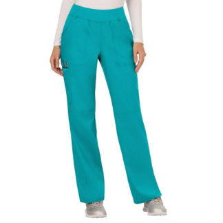 Revolution by Cherokee Workwear Women's Elastic Waistband Cargo Pull-On Scrub Pant - WW110