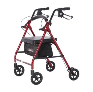 ALUMINUM 4 WHEEL ROLLATOR