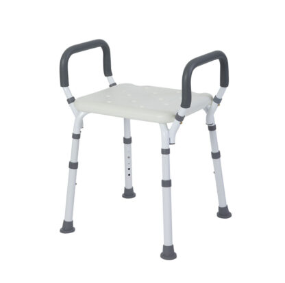 PREMIUM SHOWER BENCH WITH REMOVABLE PADDED ARMS