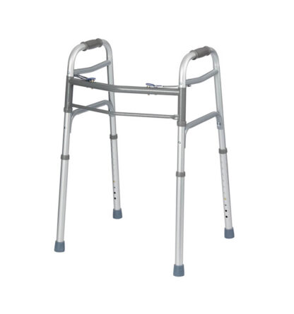 TWO BUTTON FOLDING WALKER