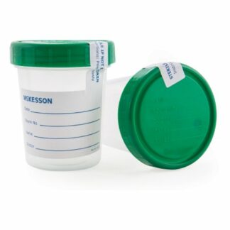 Specimen Container McKesson 120 mL (4 oz.) Screw Cap Sterile Inside Only