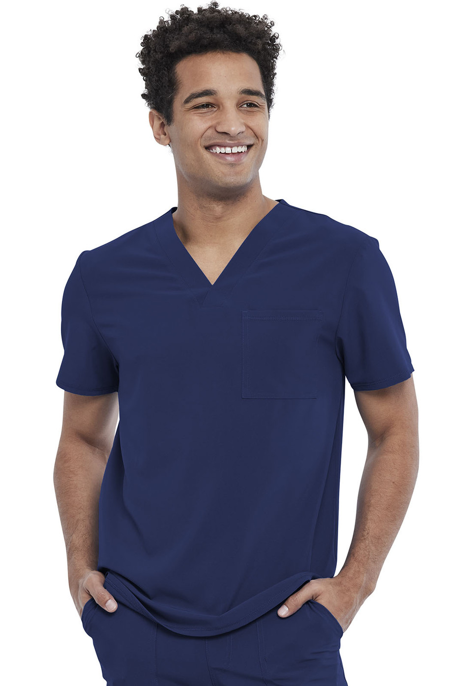 Cherokee Allura Men's Tuckable V-Neck Scrub Top style-CKA689 - 2 Hearts ...