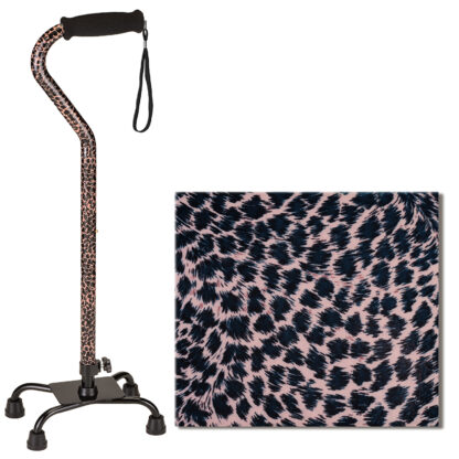 Nova Euro Quad Cane Leopard- NOV5634