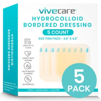 Vive Hydrocolloid bordered dressing 6x6 individuals