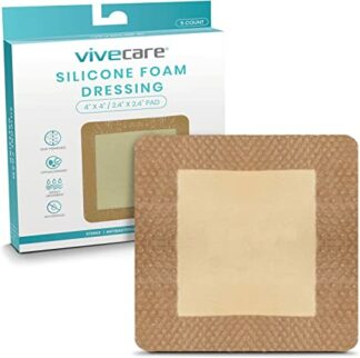 Vive Silicone foam dressing 4x4 individuals
