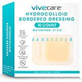Vive Hydrocolloid bordered dressing 4x4 individuals